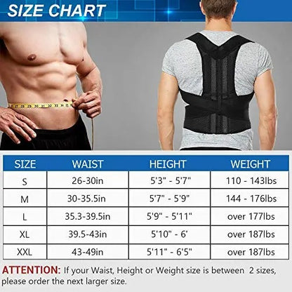 Posture Corrector Back Support Belt For Men & Women