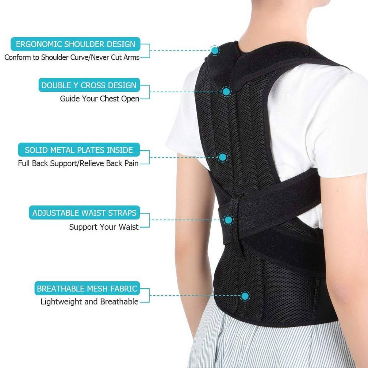 Posture Corrector Back Support Belt For Men & Women