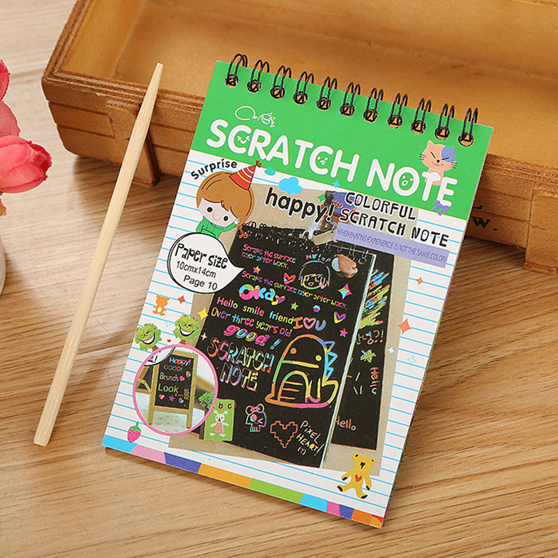 DIY CRAFTS/DIY reusable Scratch Paper/Magic Book/ Rainbow NoteBook/How to  make Scratch Book/Minitha - YouTube