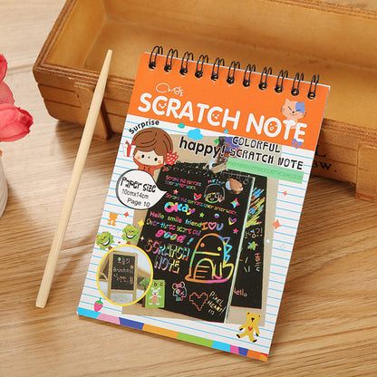 DIY Rainbow Scratch Book Drawing Pad